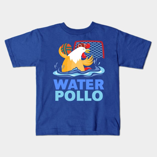 chicken water polo merch Kids T-Shirt by veakihlo